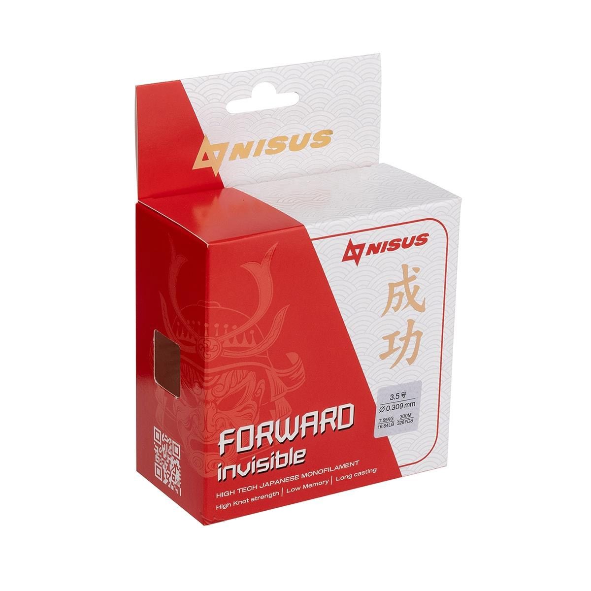 Леска FORWARD Invisible 0, 309mm/300m Nylon Transparent Nisus 