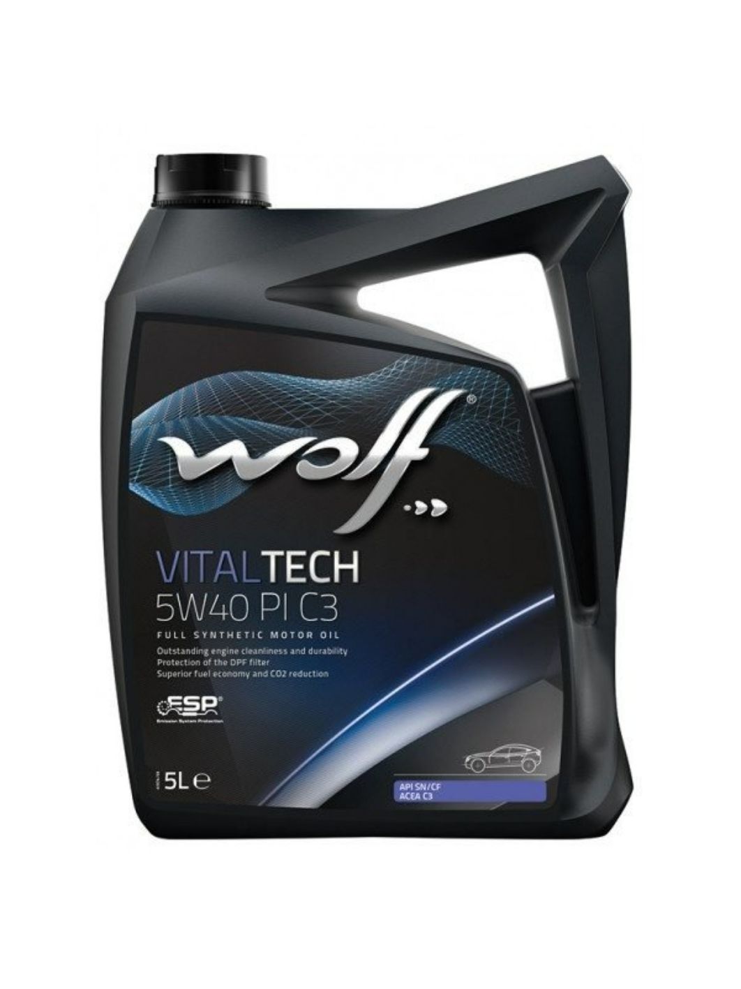 WOLF VITALTECH 5W40 PI C3 5л синтетическое моторное масло