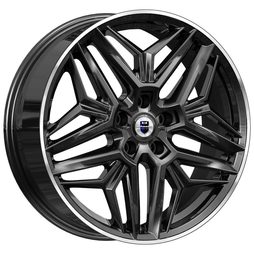 Литой диск КиК Колумб КС1038 7x19/5x108 D60.1 ET47 алмаз черный комплект 4шт. 