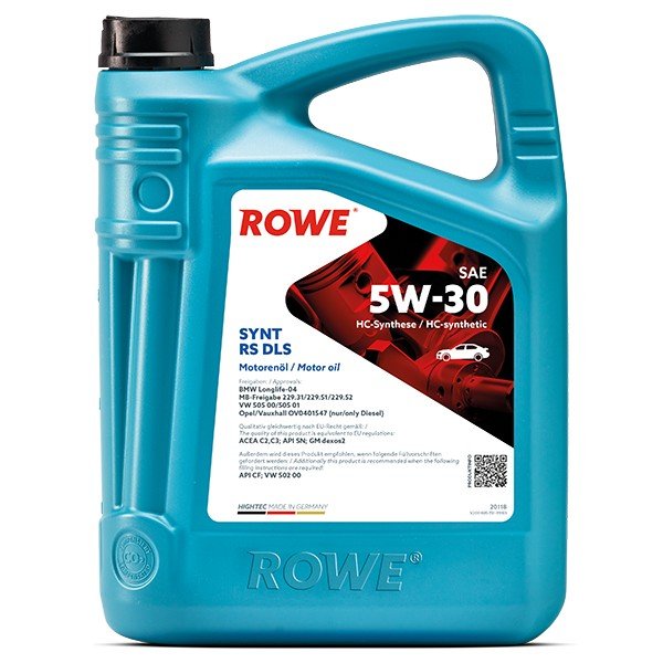 ROWE  HIGHTEC SYNT RS DLS SAE 5W30 4L синтетическое моторное масло