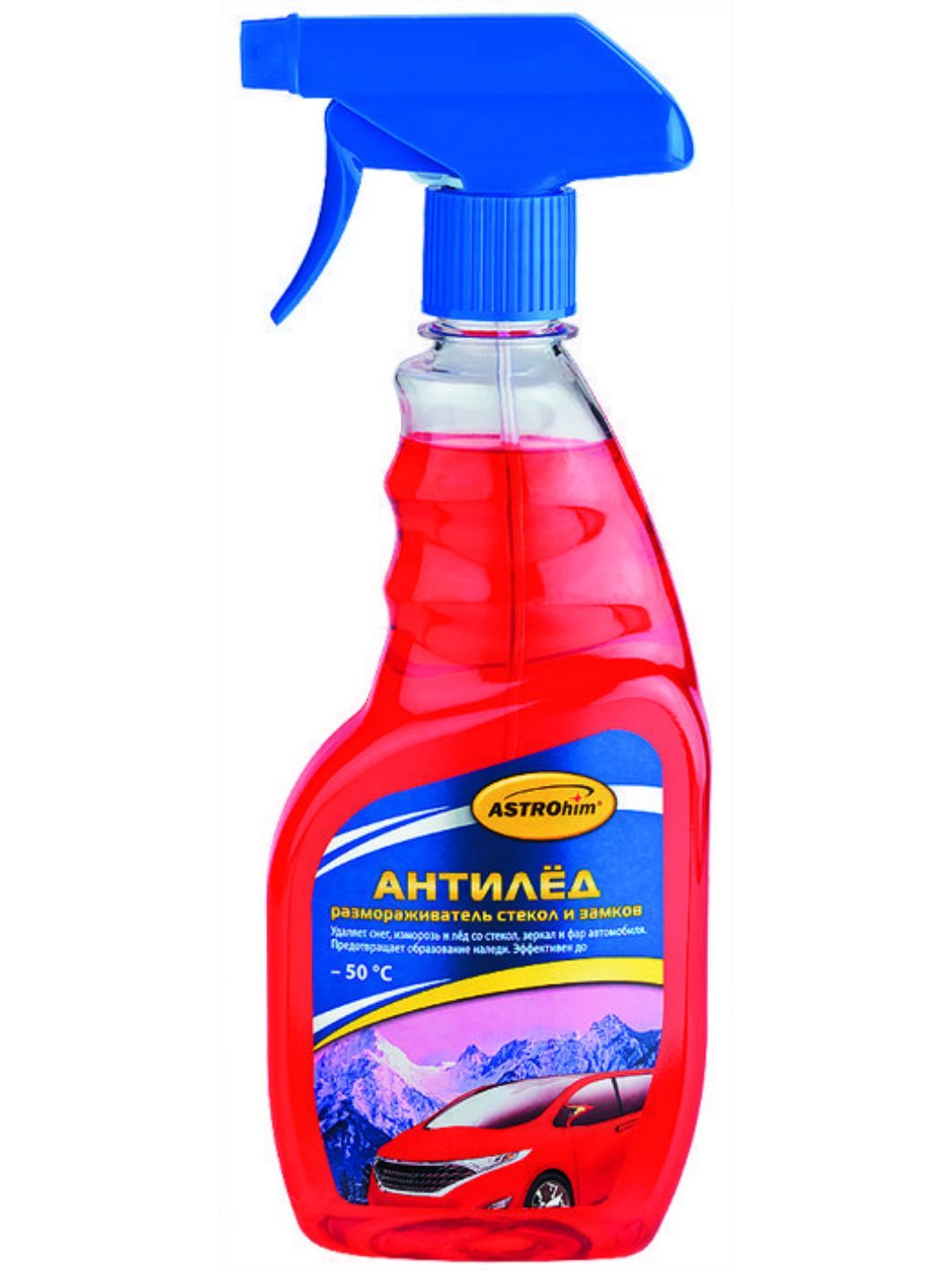 Размораживатель стекол и замков ASTROhim "АНТИЛЁД" 500мл триггер