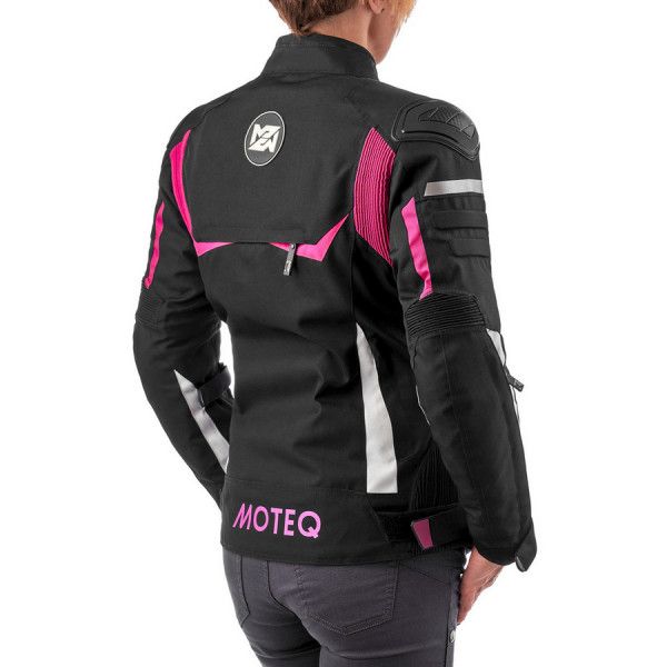 Куртка текстильная женская MOTEQ BONNIE черный/розовый XS