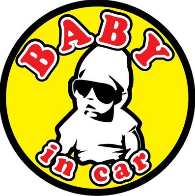 наклейка "baby in car" 