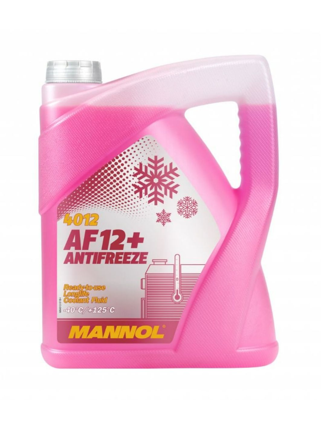 Антифриз MANNOL Antifreeze AF12+ (-40 °C) Longlife 4012 5л красный готовый