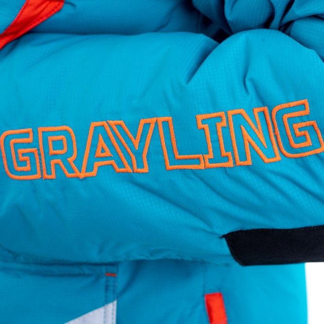 костюм женский для рыбалки grayling камчатка, зимний, бирюзово-оранжевый (р-р 44-46 рост 170-176) м