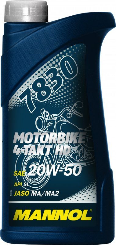 MANNOL Motorbike HD 20W50 4Т минеральное масло для мотоциклов 1L 7830/6000