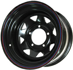 Диск колес. Р16 8.0/5*139.7 redBTR УАЗ d110 ET-19 черный (стальной штампованный) 