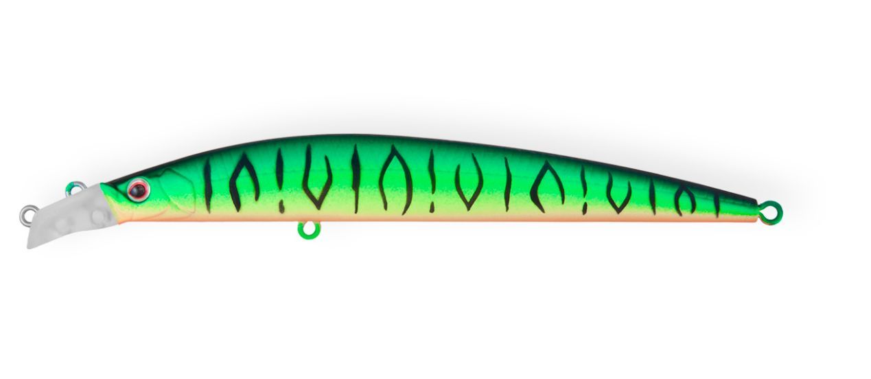 Воблер Минноу Strike Pro Top Water Minnow 110,  110 мм,  10, 5 гр,  Загл. 0, 2м.-0, 7м.,  Плавающий,  цвет: GC01S Mat Tiger,  (JL-166F#GC01S)