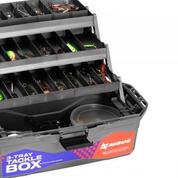 Ящик для снастей Tackle Box трехполочный NISUS красный