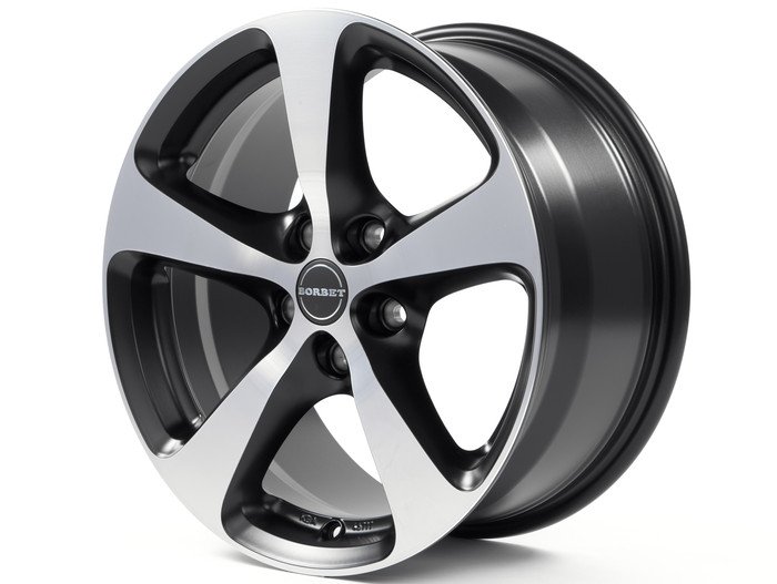 Borbet CC 7, 0x16 5/115 ET40 d-70, 1 Black Polished Matt (140199)