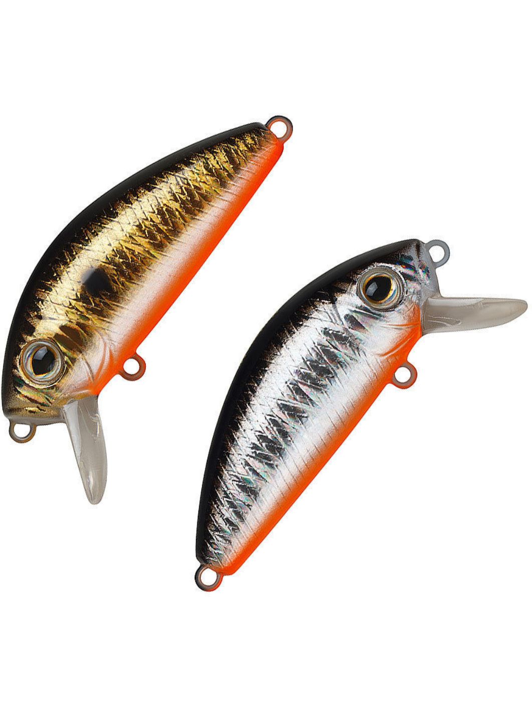 Воблер Минноу Strike Pro Mustang Minnow 45,  45 мм,  4, 5 гр,  Загл. 0, 2м.-0, 5м.,  Плавающий,  цвет: A70-613-SBO Double Silver/Smoked,  (MG-002F#A70-613-SBO)
