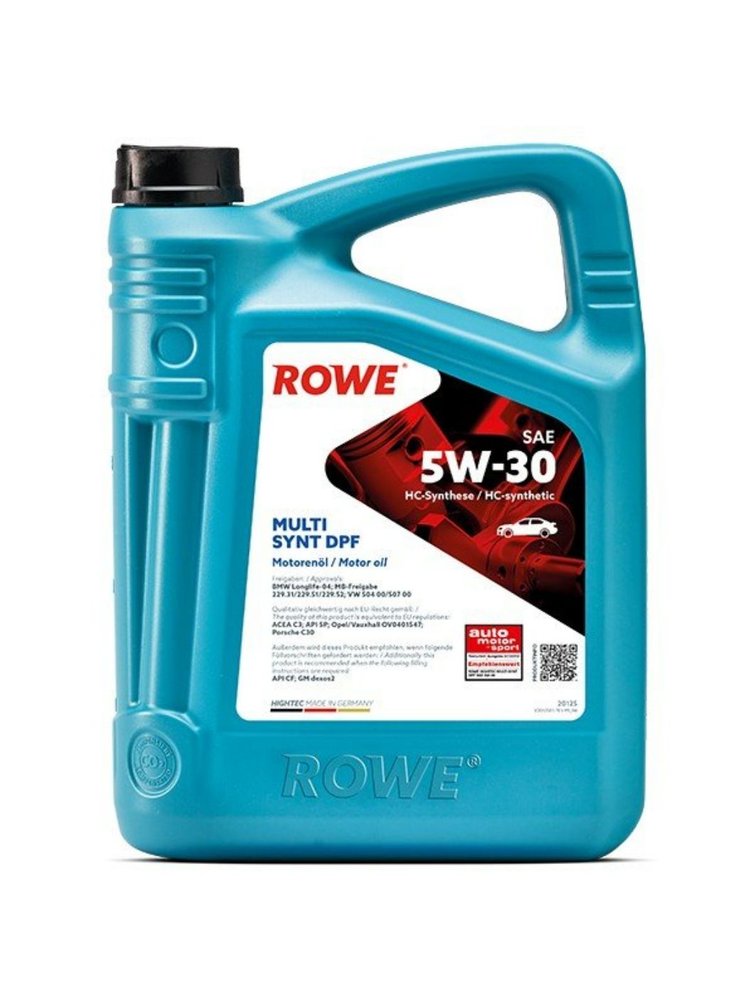 ROWE  HIGHTEC MULTI SYNT DPF SAE 5W30 4L синтетическое моторное масло