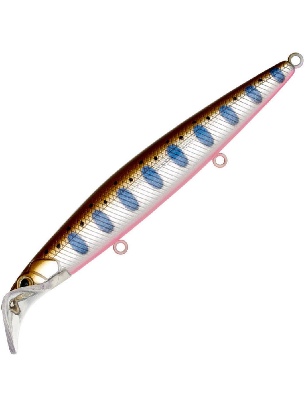 Воблер Минноу Strike Pro Scooter Minnow 110F,  110 мм,  11, 8 гр,  Загл. 1, 5м.-2, 5м.,  Плавающий,  светящийся,  (EG-186F#A293-SAM)