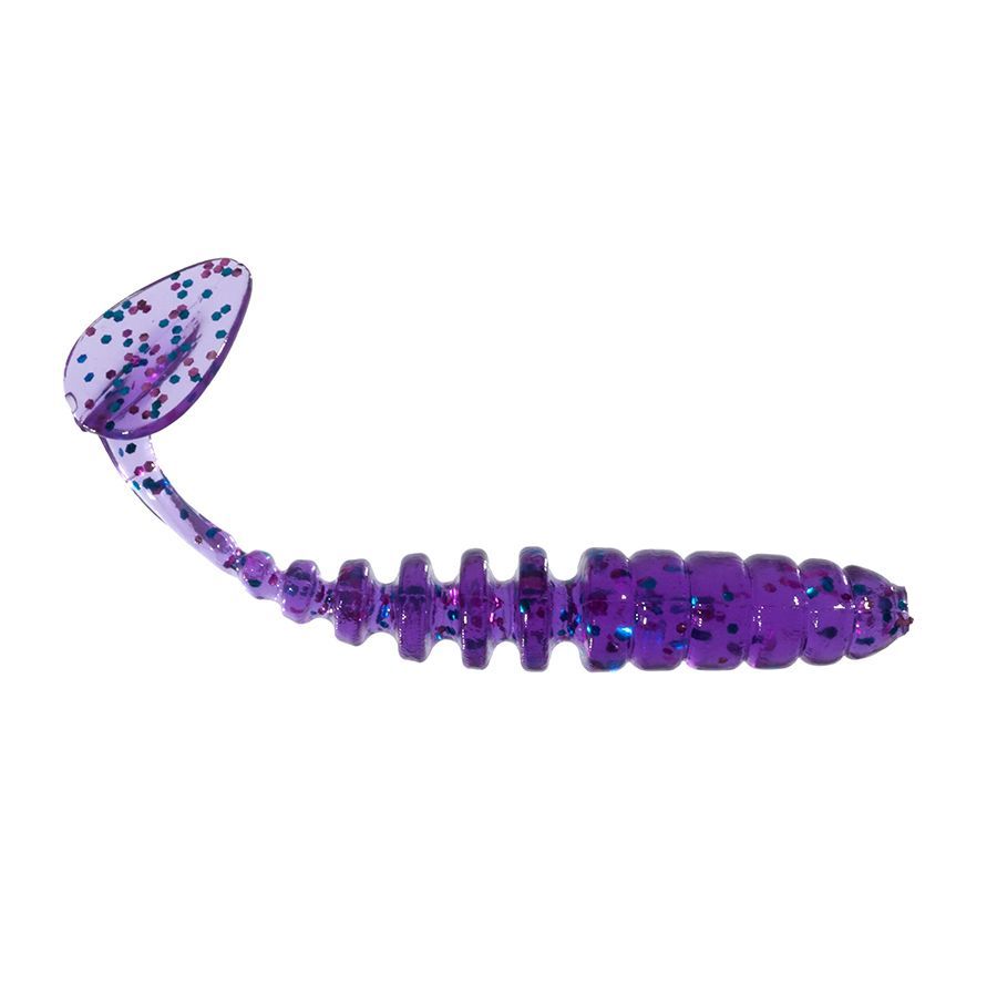 Приманка ZUB-SHAD 50мм-10шт, (цвет 610) фиолетовый с блестками