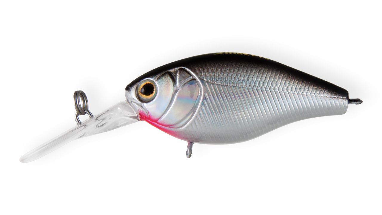Воблер Крэнк Strike Pro Cranky-X Deep 60,  60 мм,  16 гр,  Загл. 1, 5м.-3, 0м.,  Плавающий,  цвет: A010-EP Black Back Silver,  (EG-168L#A010-EP)