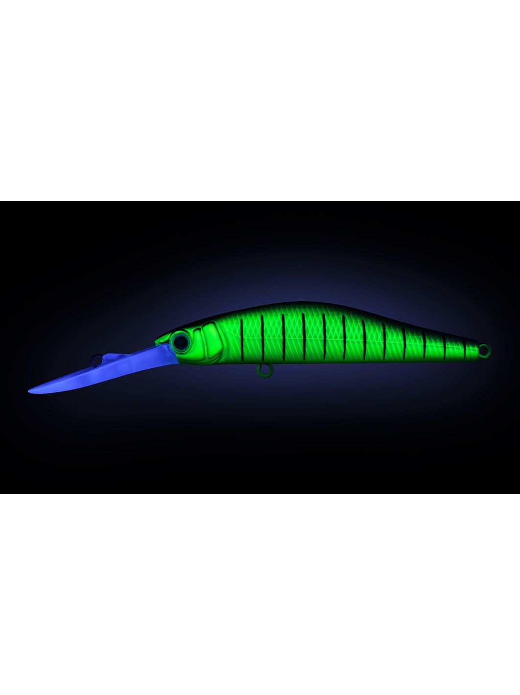 Воблер Минноу Strike Pro Inquisitor MDR 110SP,  110 мм,  17, 3 гр,  Загл. 1, 0м.-2, 5м.,  Нейтральный,  цвет: 597S Blue Mat Tiger,  (EG-193BXL-SP#597S)