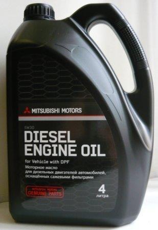 MITSUBISHI DIESEL ENGINE OIL 5w30  4л масло моторное MZ320759
