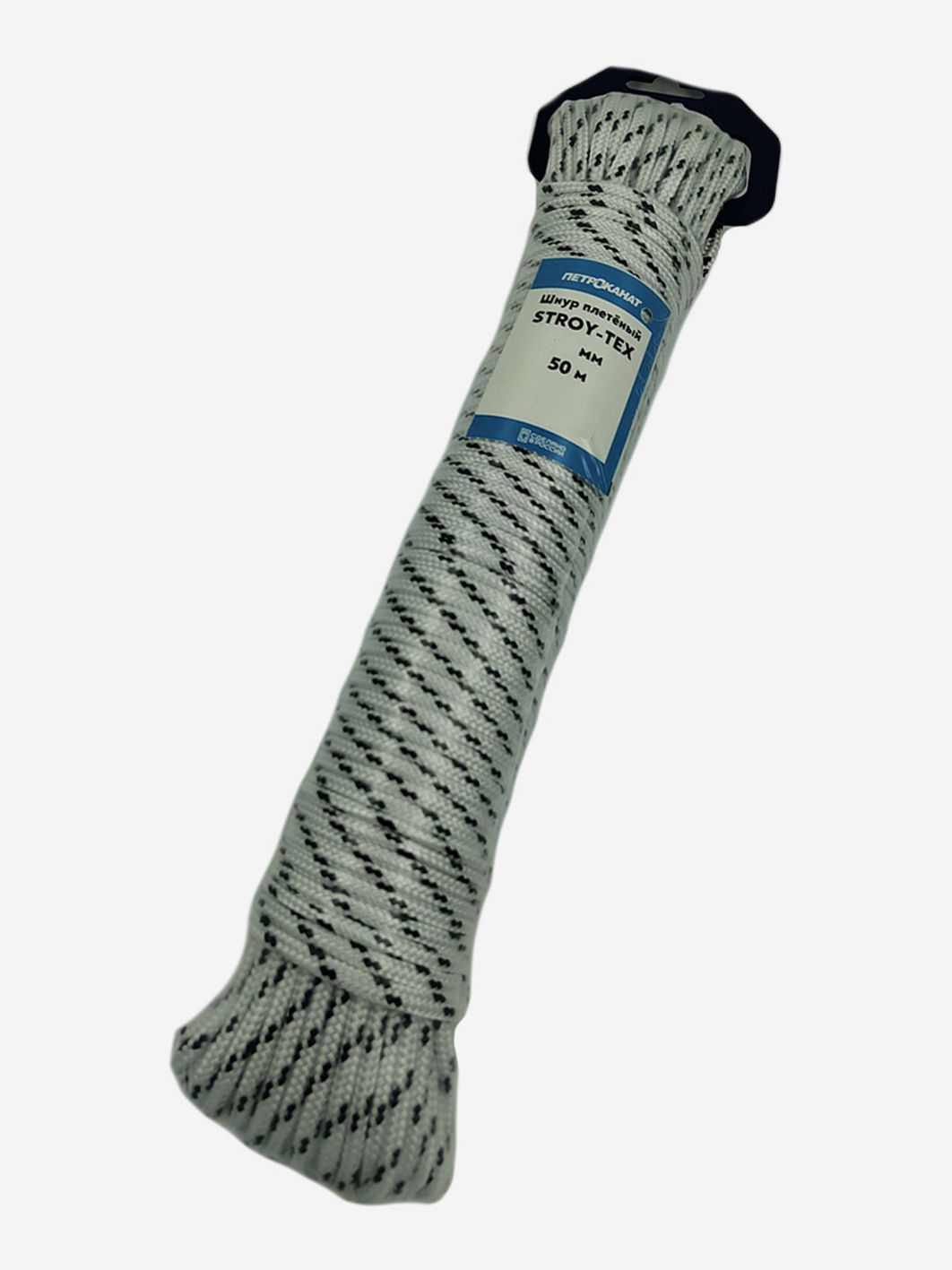Шнур плетёный STROY-TEX 6, 0 мм,  тест 400 кг,  50 м,  евромоток