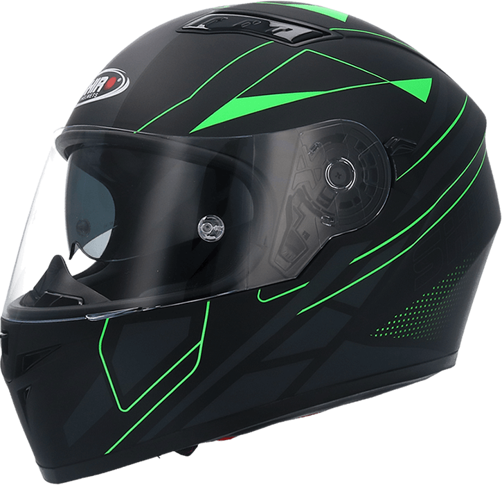 Шлем SHIRO SH600 ELITE black/green L