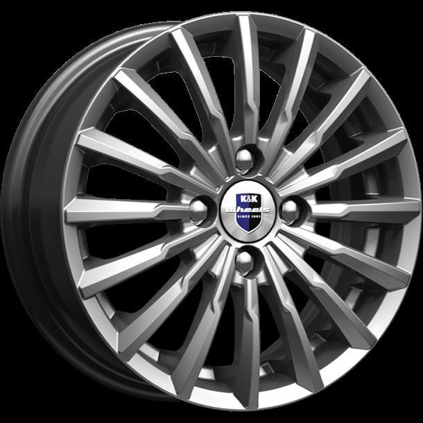 Литой диск K&K Акцент 5.5x14/4x98 D58.6 ET40 дарк платинум комплект 4шт.