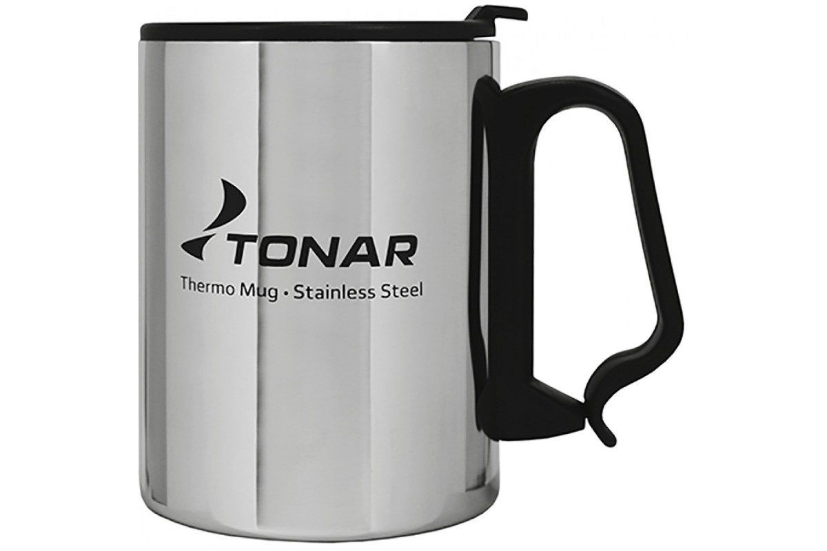 Термокружка 450ML с пластиковой крышкой Тонар