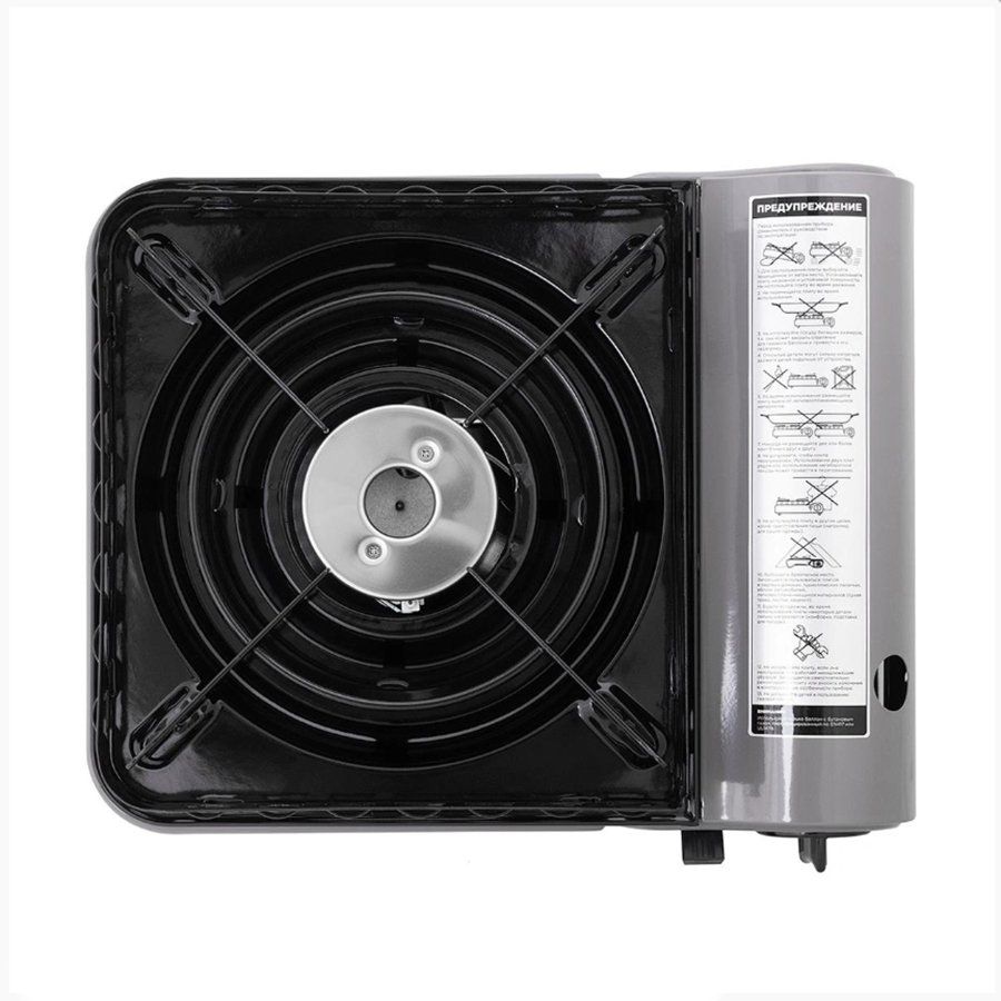 Плита газовая портативная в кейсе,  горелка стальная,  ветрозащита (N-MS-3900DFW) NISUS