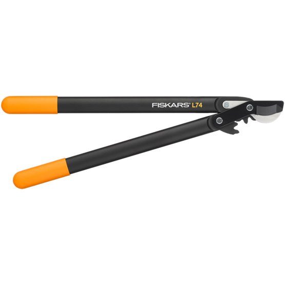 сучкорез садовый плоскостной fiskars l74 powergear средний (1000582)