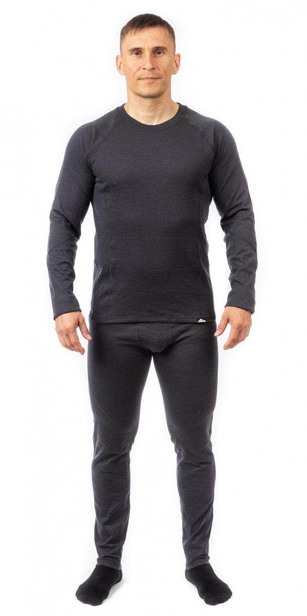 Термокомплект зимний "Irkut (Иркут)"мужской (шерсть мериноса,  графит) (р-р 56-58 рост 182-188)