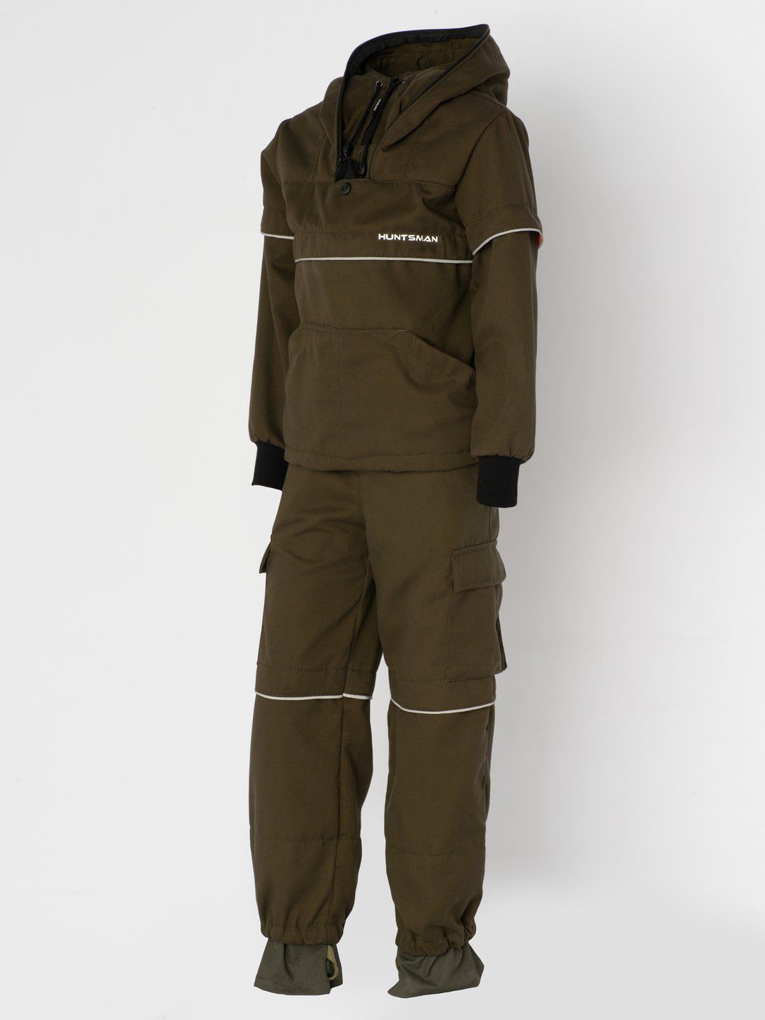 Костюм летний Детский Антигнус-Люкс с ловушками и пыльниками цвет Хаки ткань Смесовая (Размер: 28-30,  Рост: 110-116) м