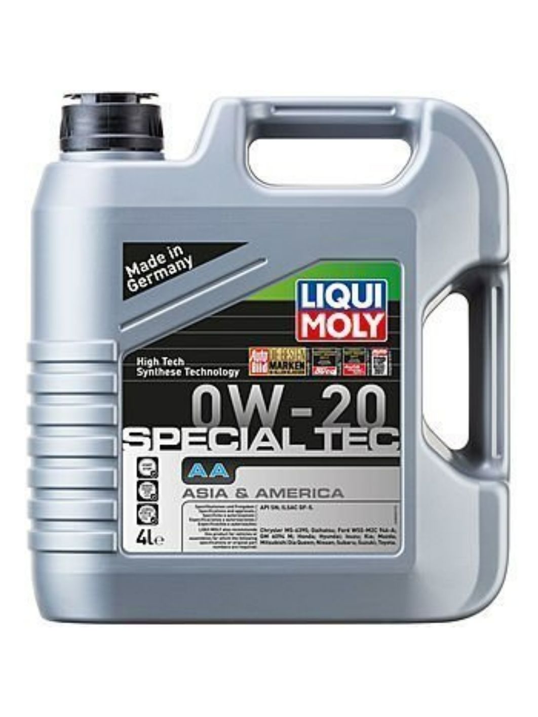 LIQUI MOLY "Special Tec AA" 0W20 4L синтетическое моторное масло 8066