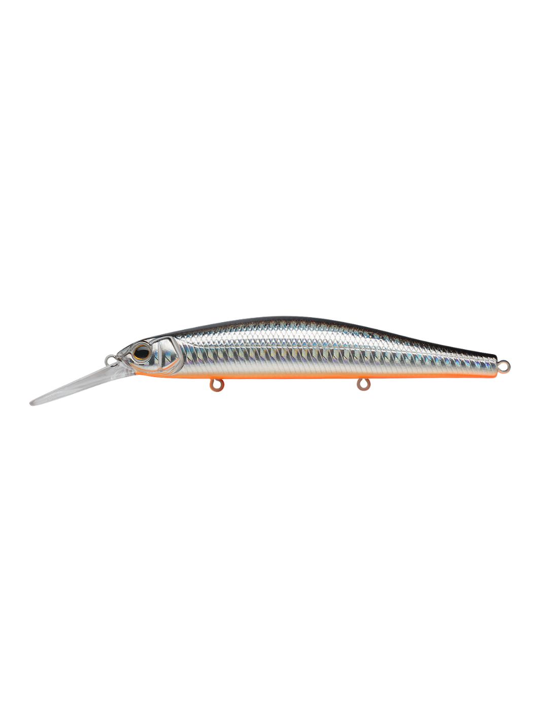 Воблер Минноу Strike Pro Inquisitor MDR 80SP,  80 мм,  9, 1 гр,  Загл. 1, 0м.-2, 5м.,  Нейтральный,  цвет: A70-713 Black Silver OB,  (EG-193AL-SP#A70-713)