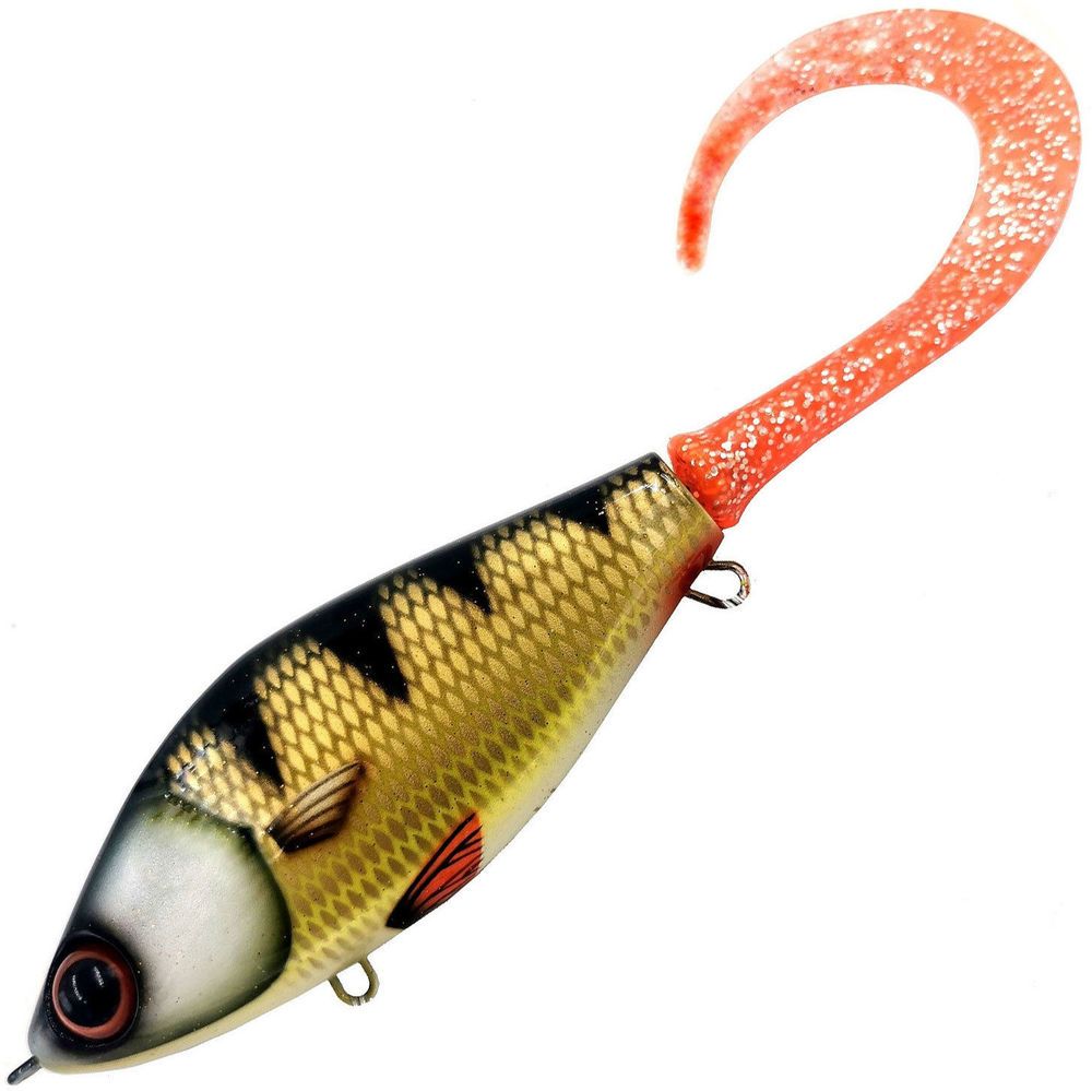 Воблер Джеркбейт Strike Pro Guppie Downsize Sinking,  90 мм,  35, 7 гр,  Загл. 0, 5м.-1, 5м.,  Тонущий,  цвет: C382F Golden Perch,  WOLF COLOR,  (EG-208B#C382F)