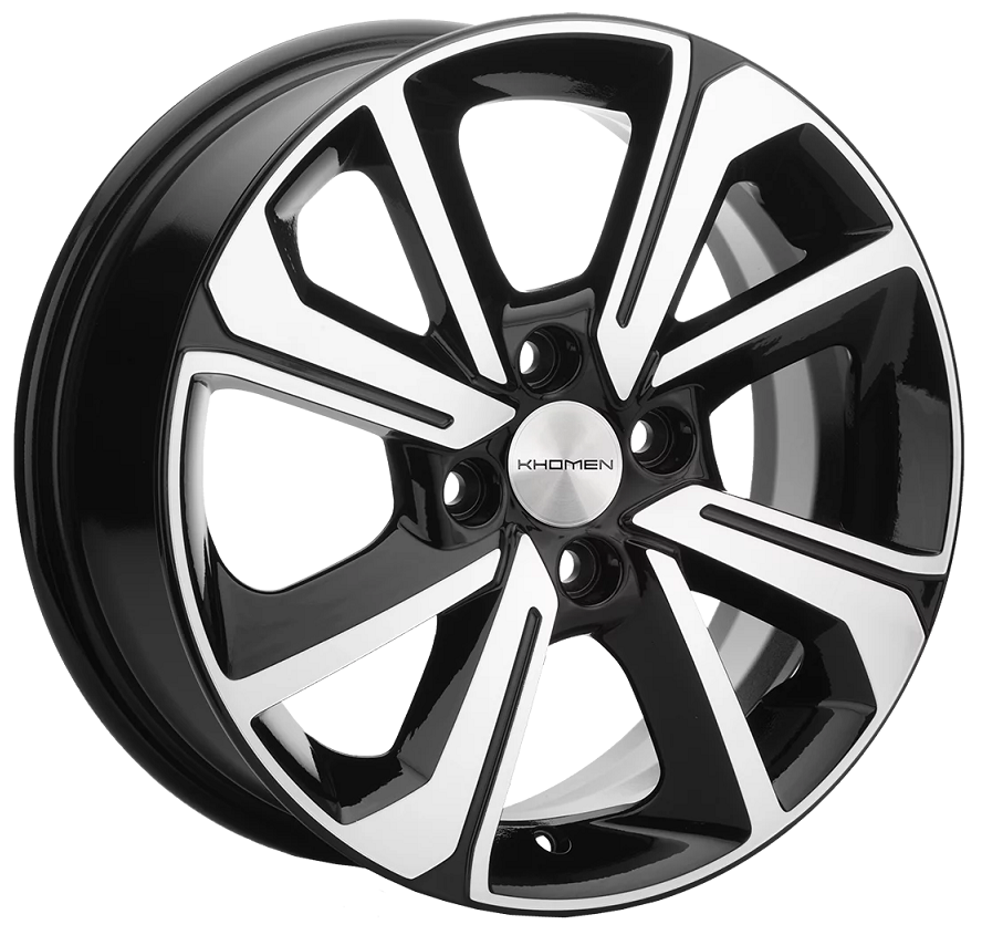 Литой диск KHOMEN WHEELS KHW1501 (Vesta) 6.0x15/4x10 D60.1 ET50 Black комплект 4шт.