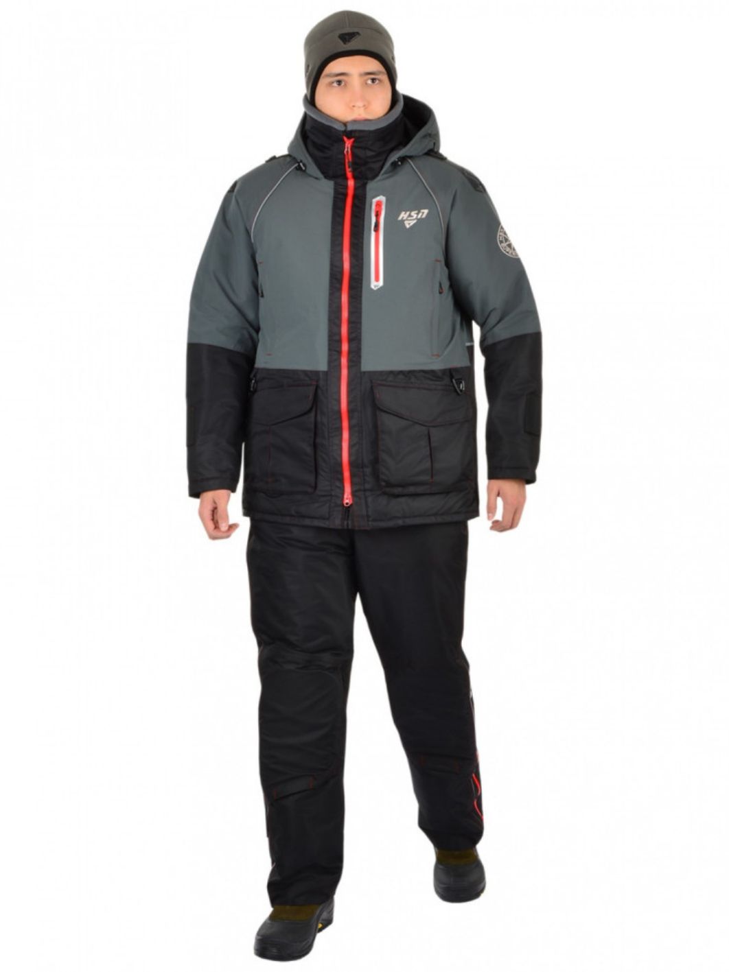 Костюм-поплавок мужской зимний "Rescuer VII comfort",  hardguard,  серый (44-46/170) м