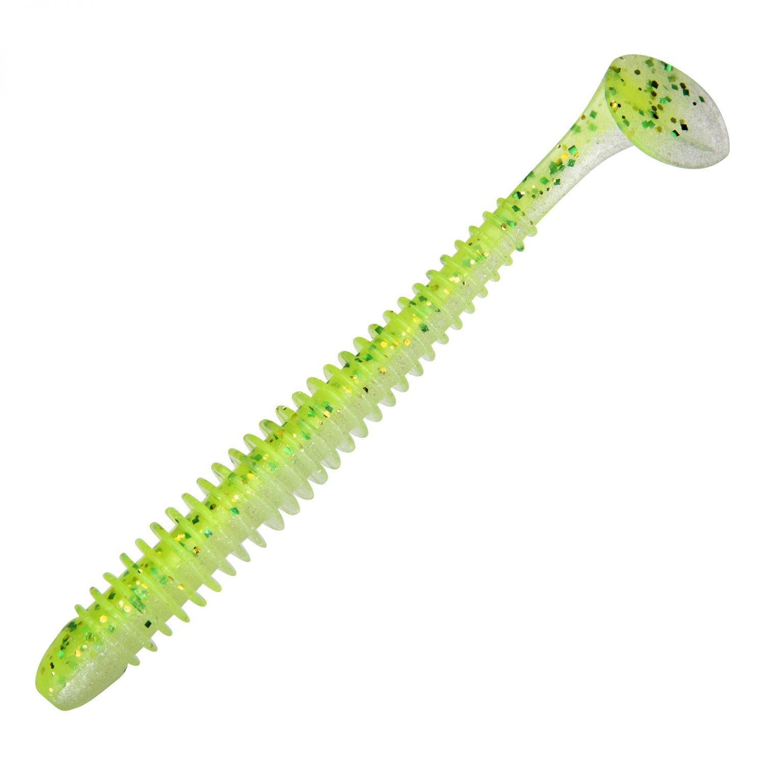 Приманка съедобная Keitech Swing Impact 4" PAL #02 Lime Chart Shad