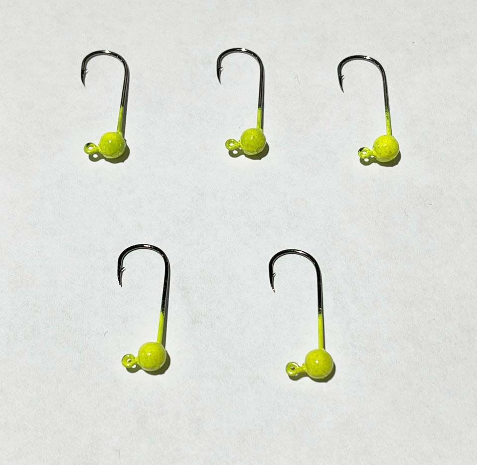 Джиг-голов.шар, желт.фл, 7г Кр.№2 Gamakatsu 5шт/уп.
