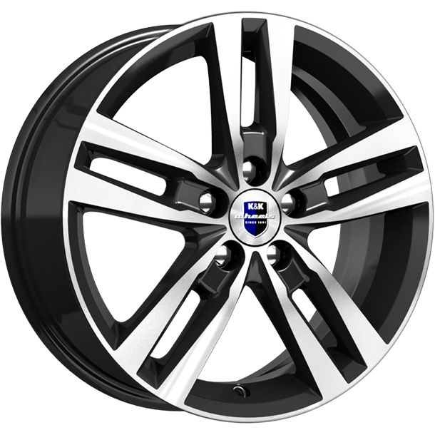 Диск л.Р16 6.5/5*112 КИК КС868 Rassvet d57.1 ET46 алмаз чёрный r74692SK КОМПЛЕКТ 4ШТ.