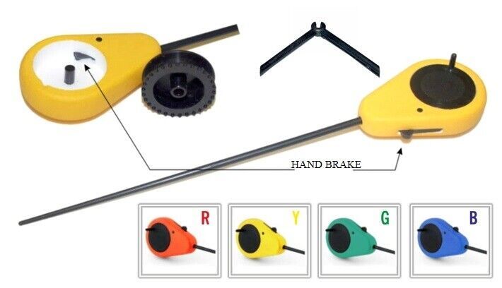 Удочка зимняя SK с кнопкой тормоза Yellow 