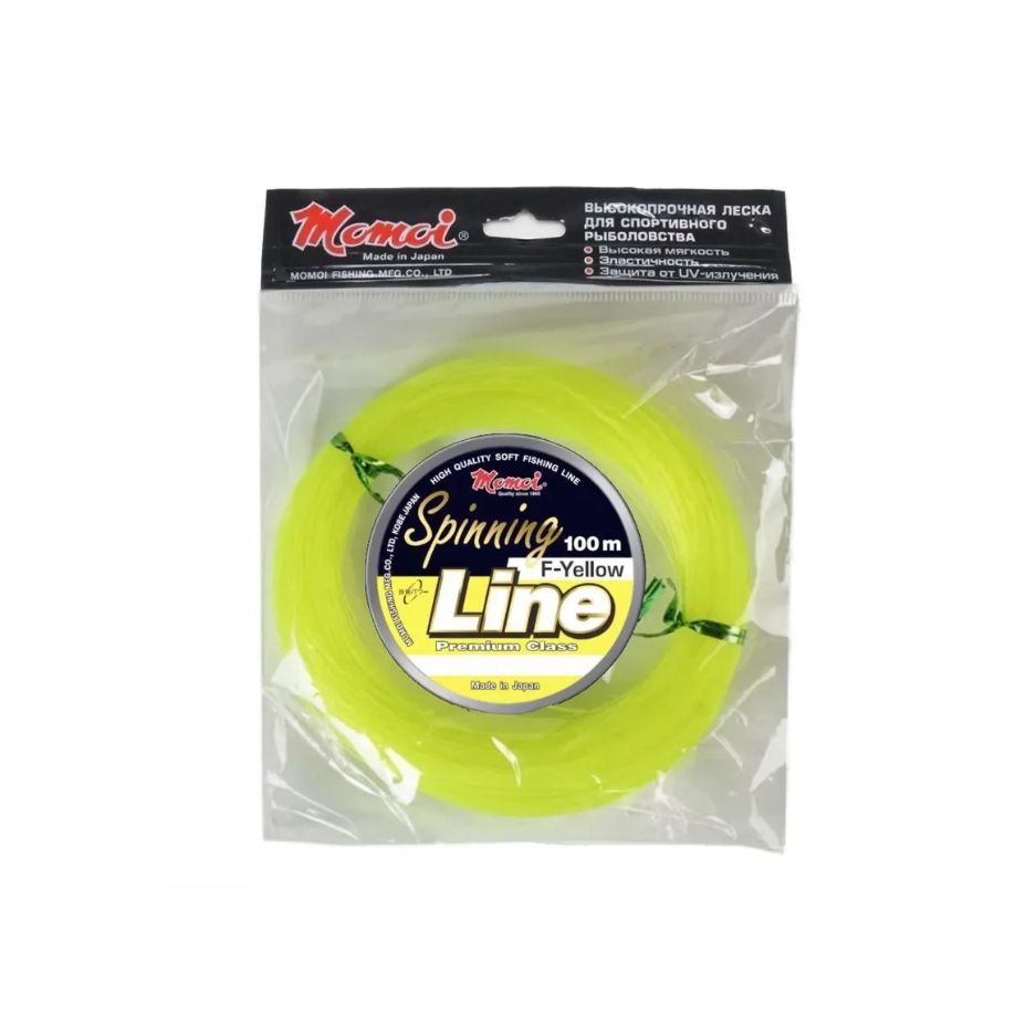 Леска Spinning Line F-Yellow 1, 00мм,  70 кг, 100 м, (шт.) флуоресцентная,  моток