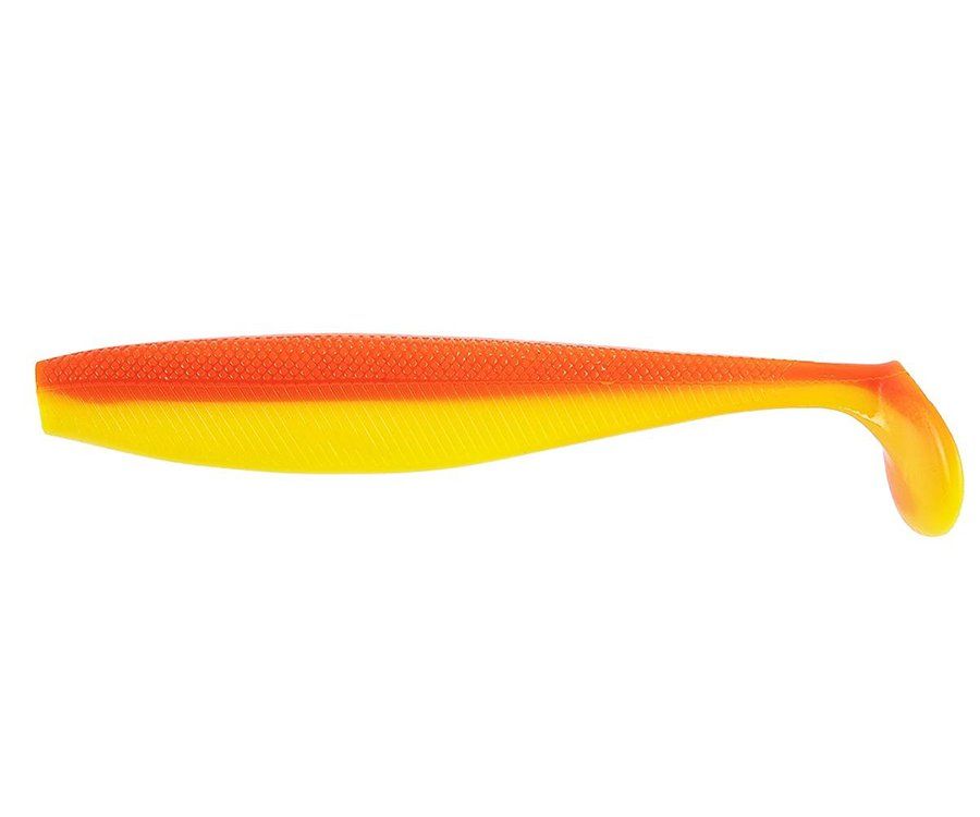 Приманка силиконовая  Helios Trofey 5.5"  (шт) оранжевый +желтый