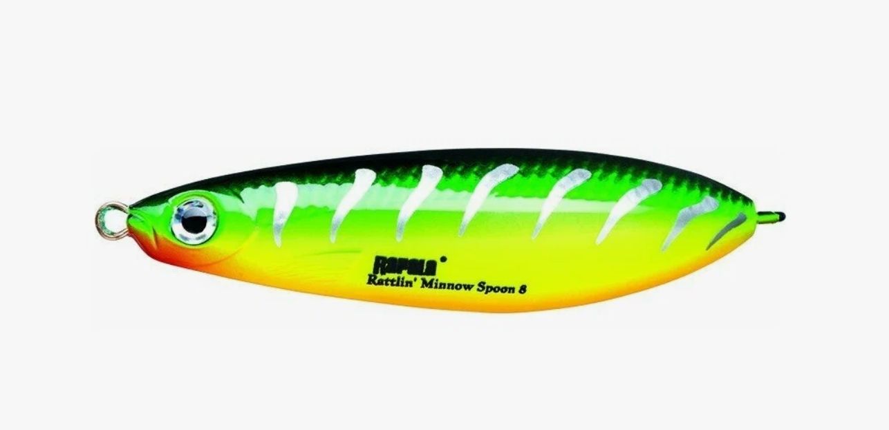 Блесна незацепляйка Rapala Minnow Rattlin Spoon 08 /FRB