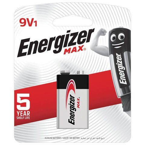 батарейка 6lr61, крона, 9v щелочная max energizer e301531801