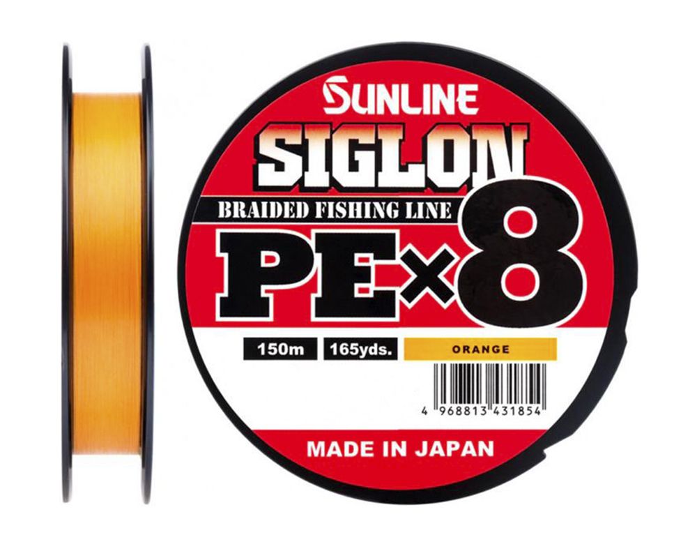Шнур Sunline SIGLON PE×8 150M(Orange) #1.7/30LB