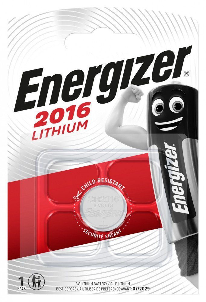 Батарейка 3В CR2016 1шт. литиевая Energizer E301021802/мототехника/