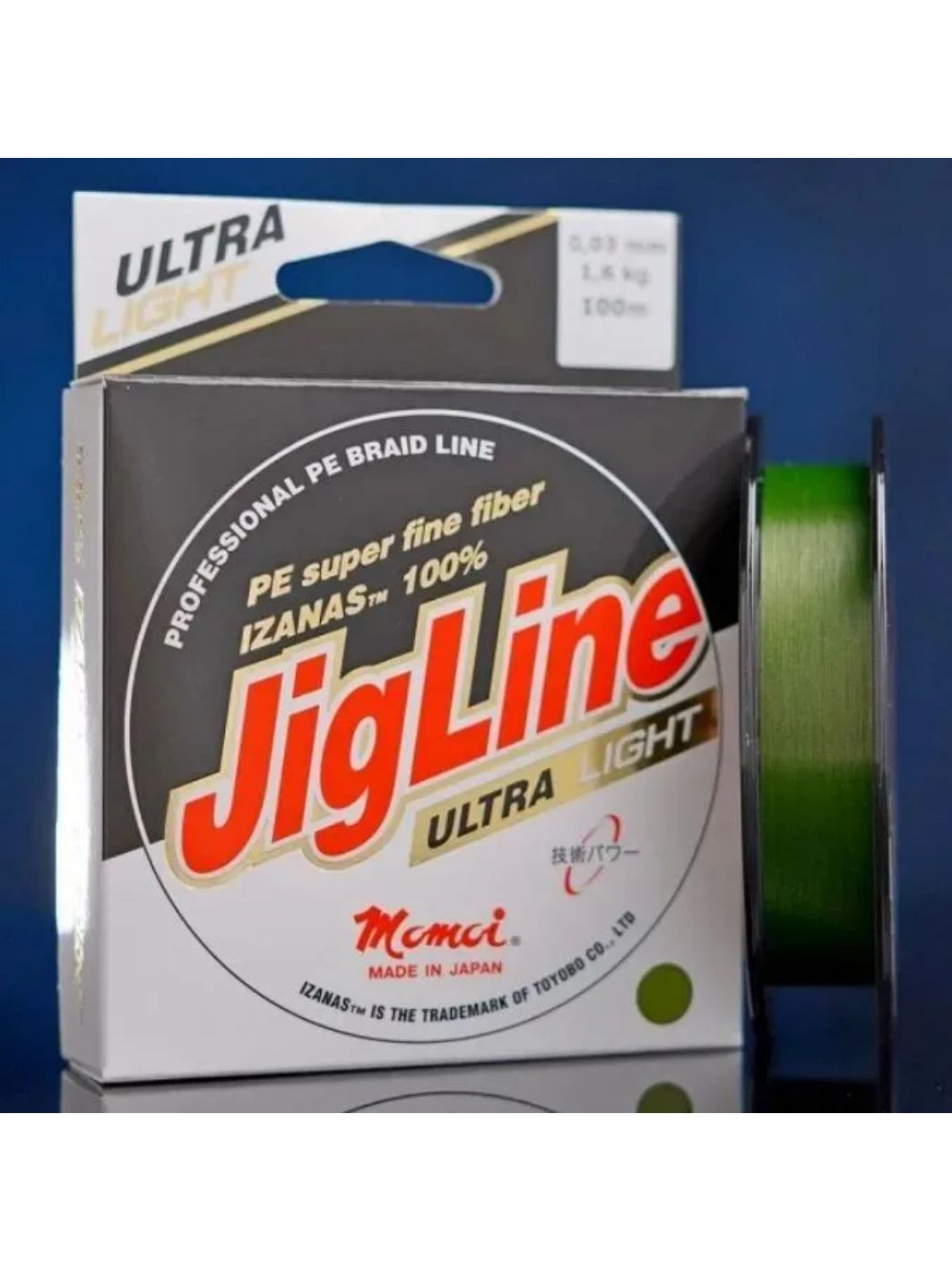 Шнур JigLine Ultra Light 0, 05 мм,  4, 1 кг,  100 м,  хаки