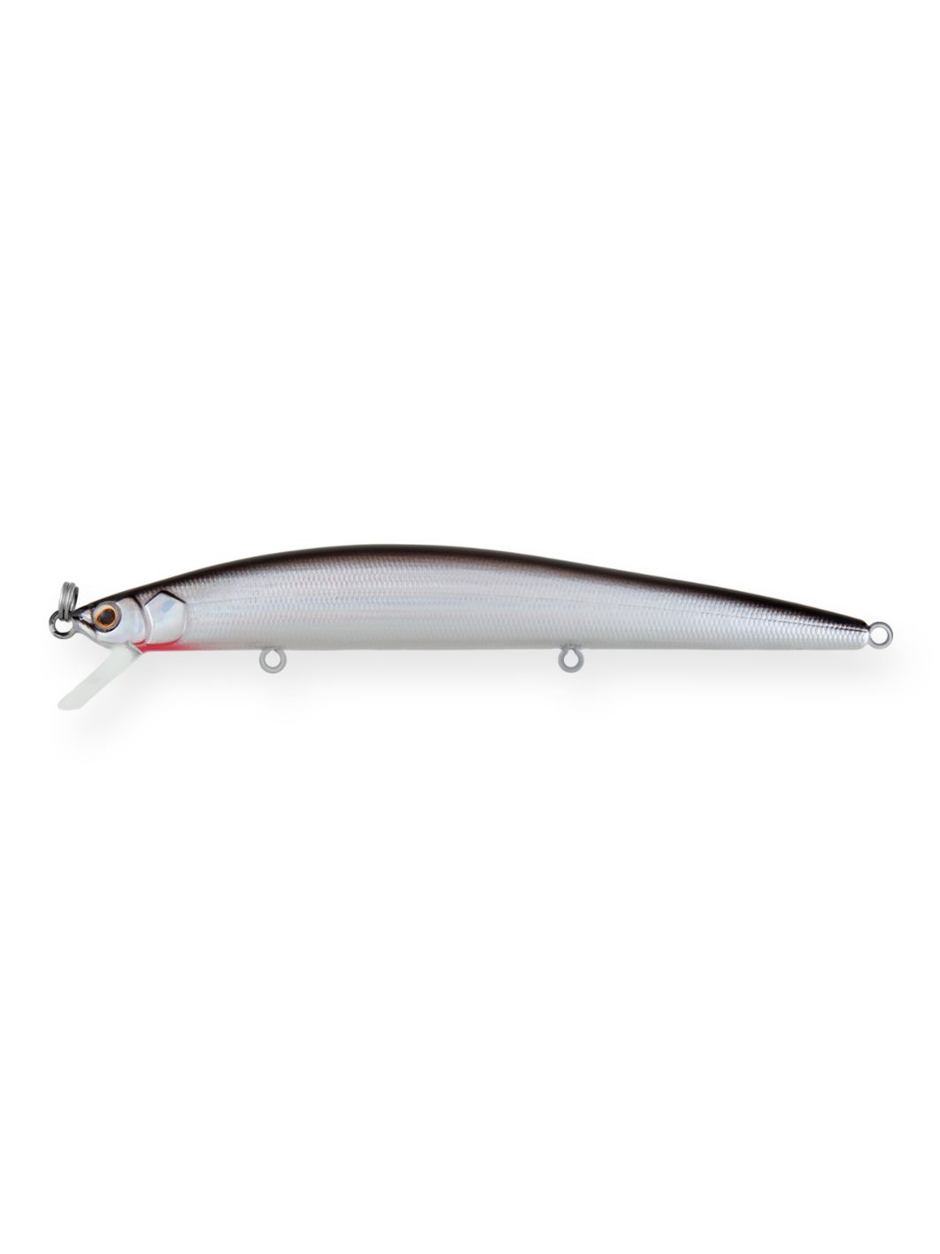 Воблер Минноу Strike Pro Slingshot Minnow 120F,  120 мм,  12, 6 гр,  Загл. 0, 5м.-1, 5м.,  Плавающий,  цвет: A010-EP Black Back Silver,  (EG-145F#A010-EP)