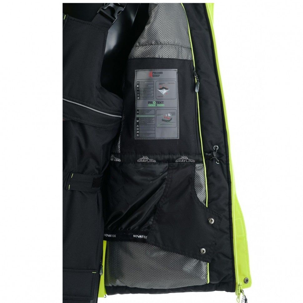 костюм «селигер 2020» (кошачий глаз, черный-лайм) grayling (р-р 60-62 рост 170-176)