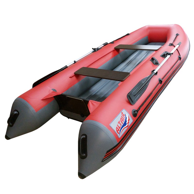 Лодка ALTAIR HD-380 красно-серая
