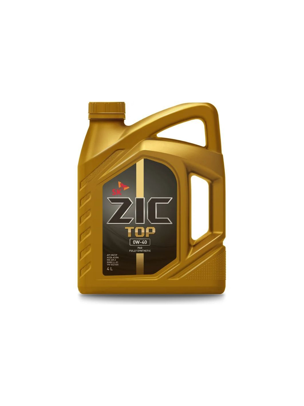 ZIC TOP 0W40 4L синтетическое моторное масло