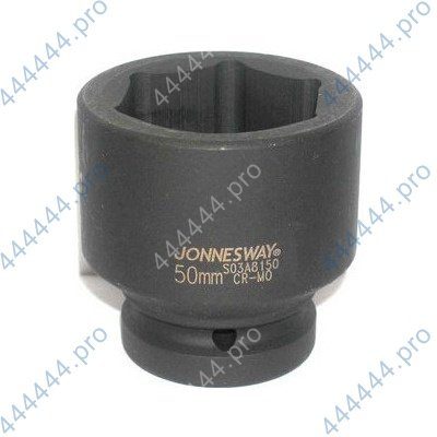 яяголовка торцовая 50мм*1" 6-гранная ударная jonnesway s03a8150